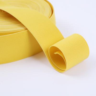 China Eco Friendly Colored Polyester Crochet Knit Elastic Band For Pants for sale