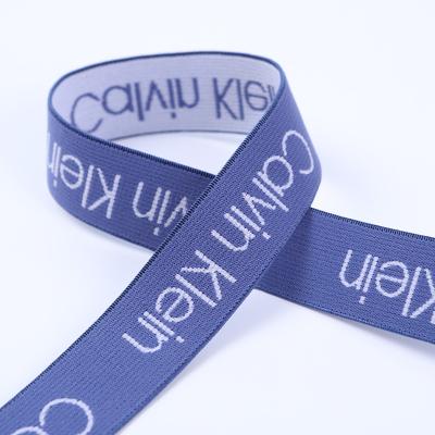 Cina 2.5cm CK Soft Nylon Jacquard Intimo Elastic Webbing in vendita