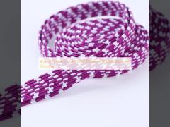Braided Elastic Colored Flat Polyester Rubber Band For Skipping