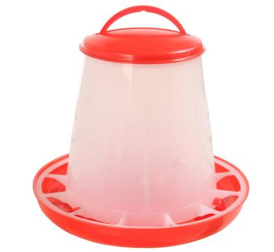 China Hot Selling Automatic Broiler Red Have Plastic Lid Chicken Feeder Capacity 1.5KG 3KG 6KG 9KGS For Chicken Farm for sale