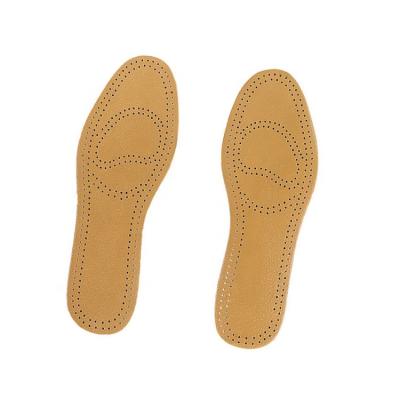 China Leather+latex Foam Soft and Comfortable Cuttable Full PU Leather Latex Foam Insole for sale