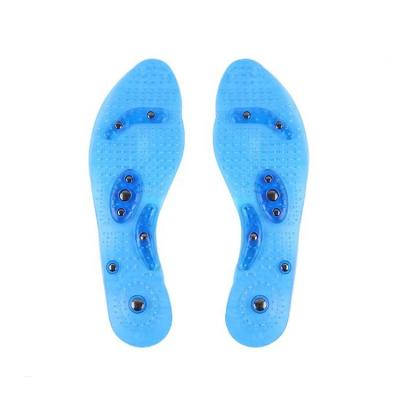 China Imporveing ​​Blood Circulation PVC+PVC Magnetic Stone PVC Therapy Acupresssure Insoles for sale