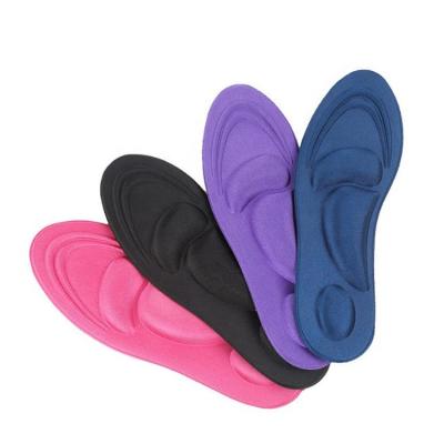 China Soft 4D Polyurethane Foam+Polyester Massaging Sponge Insoles With Arch Support Fast Pain Relief for sale