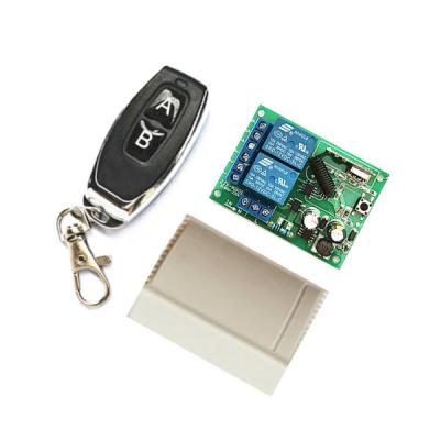 China 433MHz Waterproof Radio 2 Channel AC 110V 220V. Learning Relay Receiver 1527 RF Code Transmitter Remote Control Switch For Garage Door for sale