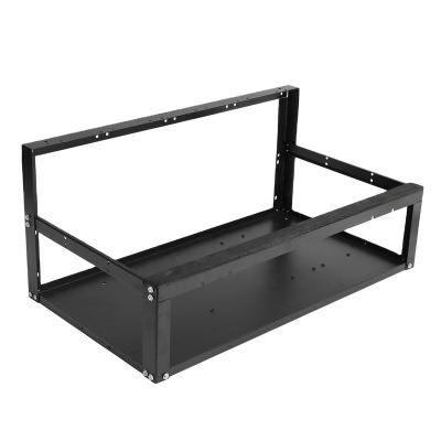 China 8 to 6 GPU 8 GPU Frame Box Open Air Steel Frame Rig Case Up for Computer Case Support Motherboard Bracket ETH/ETC/ZEC for sale