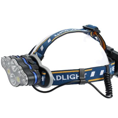 China Best Red Head Lamp 90 Degree Pivotable Head LED Headlamp 7 Modes Safety Working Waterproof Camping Flashlight for sale