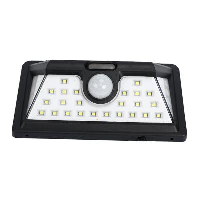 China Garden Wall Sensor Light IP65 Solar Motion Sensor Super Bright Outdoor Radio Waterproof 34 LED Solar Wall Light for sale