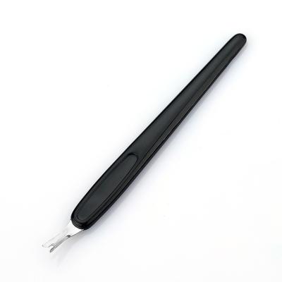 China Finger Nail+Foot Nail Wholesale Nail Care Tools Remove Dead Callus Cuticle Skin Fork With Plastic Handle for sale