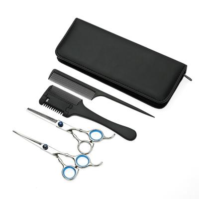 China Home Right Handed Scissors Use Hairdressing Scissors Kit 4 Pcs Thinning Cutting Scissors Barber Haircut Set for sale