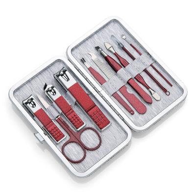 China Durable 10pcs Stainless Steel Nail Beauty Tool Toenail Clippers Manicure Pedicure Set for sale