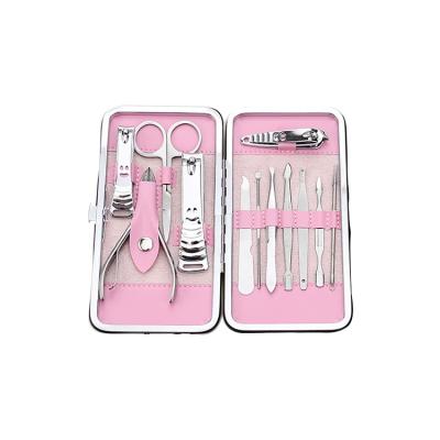 China Nail Clipper Set Nail Art Cutters Cuticle Scissors Fly Pliers Travel Nail Manicure Set 0051 for sale