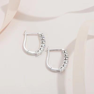 China Office/Career 925 Sterling Silver Hoop Earring 14k Huggie Earrings For Women for sale