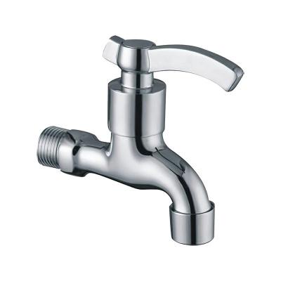 China Metered Faucets Wholesale Hot Cold Water Faucet Pool Broom Single Stainless Steel Cold Water Bibcock for sale