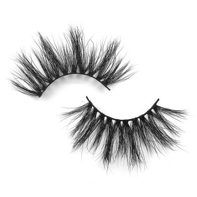 China Looking/3Deffect natural lashes3d eyelashess 25mm 30mm 3d 5d wholesale fluffy mutilayer/mink lashes with packing box lasheswholesale best seller for sale