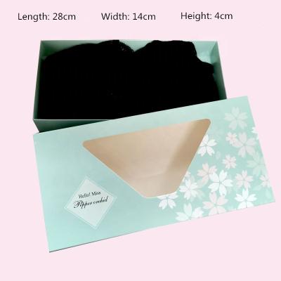 China Recyclable Customize Box Factory Case Cardboard Printed Large Size Lid And Gift Paper Cardboard Bra Base Recyclable Lingerie Packing Box for sale