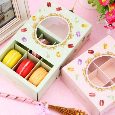 China New fashion 6 cavity chocolate cardboard quare recyclable cardboard chocolate box with clear window for sale