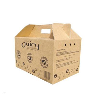 China Recyclable Full Color UV Printing Printing Kraft Paper Sprocket Boxes Recyclable Paper Hanger Paper Packing Cardboard Box for sale