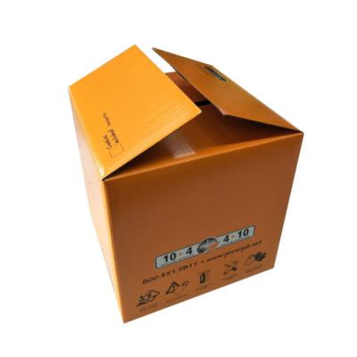 China Recyclable Packaging Box 40x40x40 Single Corrugated Corrugated Cardboard Shipping Boxes Manufacturer for sale