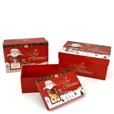 China Recyclable Professional Christmas Eve Gift Packaging Candy Cookie Box Maker Sweet Christmas Stacking Boxes for sale