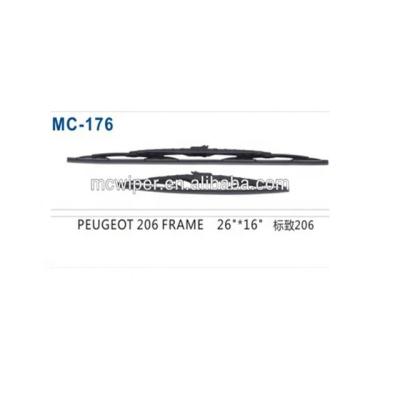 China car metal wiper blade for PEUGEOT 206 standard size for sale