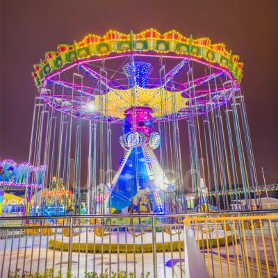 China Steel Popular Swing Carousel Wave Rider Swing Amusement Swing Amusement Chair Large Flying Swing Amusement Chair for sale