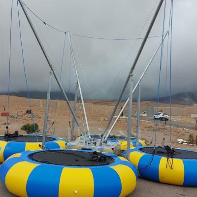 China Venta d'en de remolque de scam de bungee de movimiento de transpolin de inflables mas de juego de PVC Parque de la feria for sale