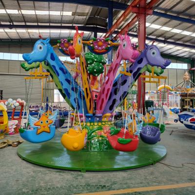 China The attraction amusement park rides the parque animal de infantil de mas bonito de dibujo en de volador de disenos de Nuevo Venta d'en de giratorio de Jirafa for sale