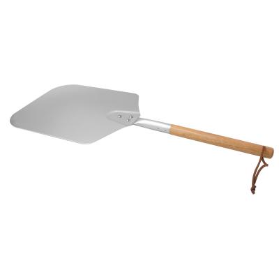 China Dustproof Factory Price Can Be Customized Long Wood Handle Aluminum Pizza Shovel for sale