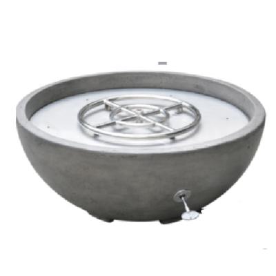 China Exterior Fiberglass Stocked Reinforced Concrete Natural Gas Firepit for sale