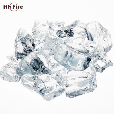 China Stocked Glass Stone Crystal Fire Pit Glass Stone Special Shaped Platinum Lava Stone for sale