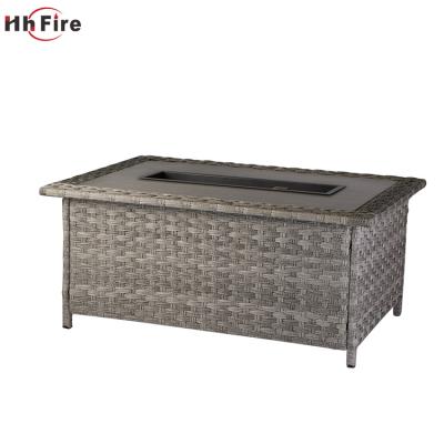 China Outdoor Garden Stocked Heater Propane Gas Steel Fire Pit Table for sale