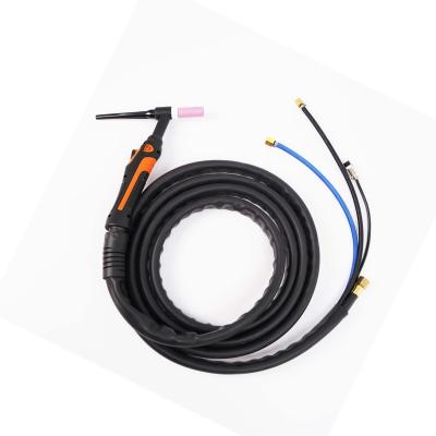 China WP18 bend Argon 0.5-4.0mm TIG Welding Torch Water Cooled head soldadoras cat welder for sale