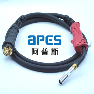 China 350A MIG Torch Gun With EURO Connector 300A CO2 MIG Torch High Quality For Panasonic Excellent Welding Machine for sale