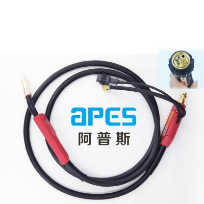 China High Quality 200A MIG Torch Panasonic Machine Torch Euro Adapter 180A MIG Air Cooled Gas Cooled for sale