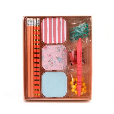 China Office Table Stationery Set Wenzhou Factory Product Girls Stationery Set Complete Back To School Supplies Stationery Sets for sale