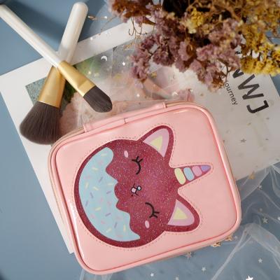 China Colorful Cosmetic Bag Child/Memaid Tail/PU Christmas Make Up Bag Toiletry Small Travel Cosmetic Bag With 2 Zipper Headers for sale