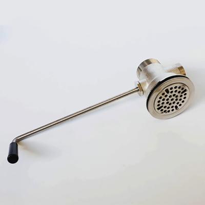 China Traditional Kitchen Brass Twist Lever Waste Drain Overflow Outlet for sale