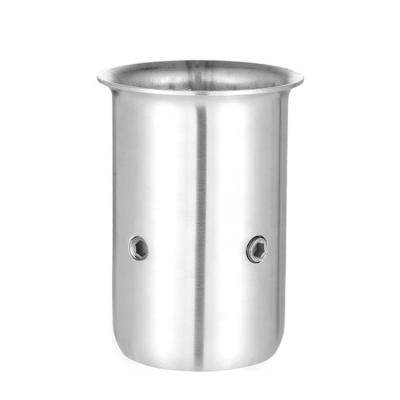 China 38mm / 41mm Round Tubing Stainless Steel Table Leg Bracket With Flanged Top for sale