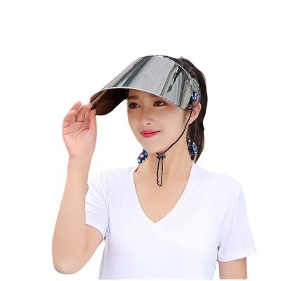 China Summer COMMON Outdoor Hats Women Sun Visor Sun Cap Beach Plastic Hat Protect Hat For Recycling for sale