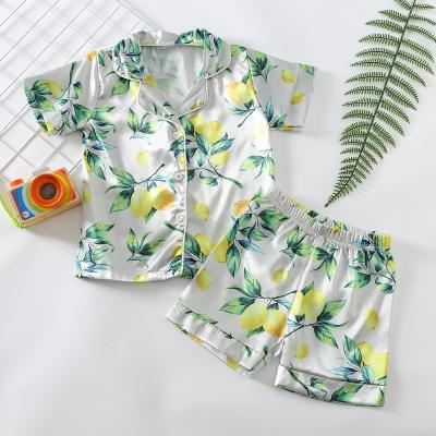 China New Fashion Polyester/Cotton Boys And Girls Summer Sleepwear Suit Boutique Baby Boy Girls Printed 2 Pcs Leisure Wear for sale