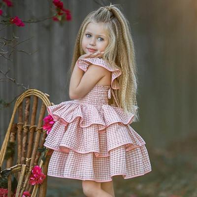 China Baby Dress Dresses Anti-static Kids Prints Fancy Dresses Designs Girl Party Wear Summer Dress Girl Western Dress for sale