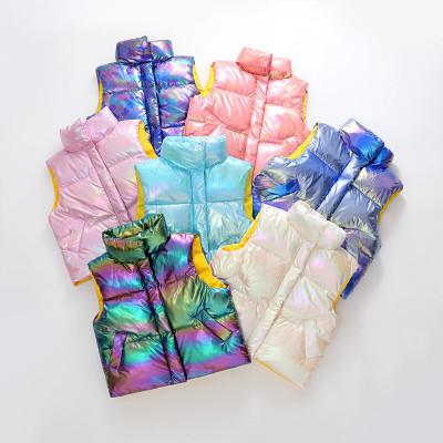 China New Winter Anti-wrinkle Infant Girls Down Vest Jackets Coats Toddler Child Winter Vest Thick Warm Coat for sale