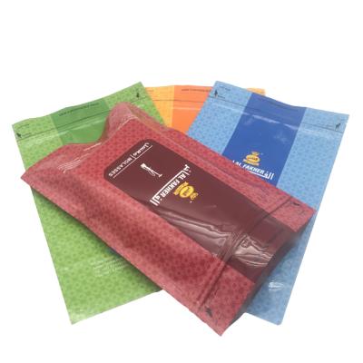 China RTCO Hot Sale High Quality Recyclable Food Grade Three Side Seal Zipper Tobacco Pouch Tobacco Pouch Tea Packaging Bags for sale