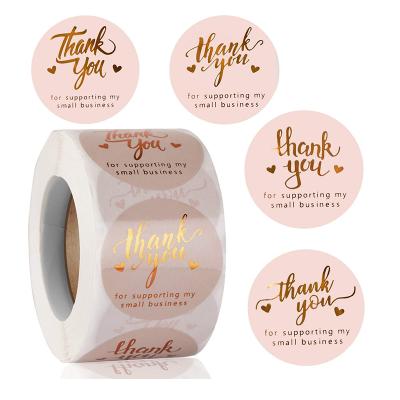 China Customized Printed Clear Transparent Sticker Waterproof Logo Label Stickers Waterproof Rose Gold For Packaging Labels Sticker for sale