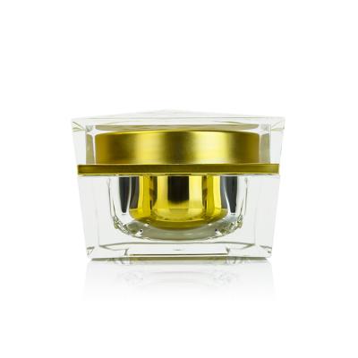 China Skin Care Cream Jar for UV Acrylic Cream Empty Jar Square Gel Acrylic Cosmetic Cream Jars W-F for sale