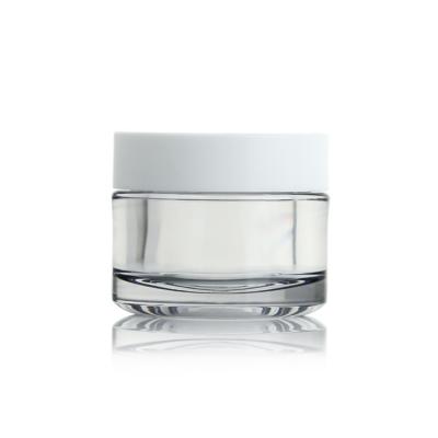 China Luxury Round Eye Cream Jar PETG Cosmetic Container WHB For Cosmetic Packaging for sale