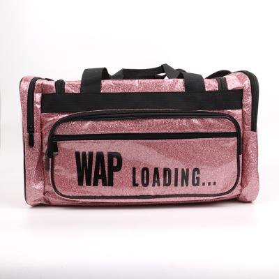 China Travel Portable Wap Bag Laggage Bags Travel Luggage Organizer Fashion Duffle Glitter Duffle Luggage Loading Bag For Women for sale