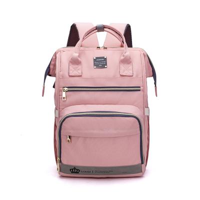 China Wholesale Multi-Function Custom Printing Diaper Bag Mommy Diaper Bag Leather Backpack Bag for sale