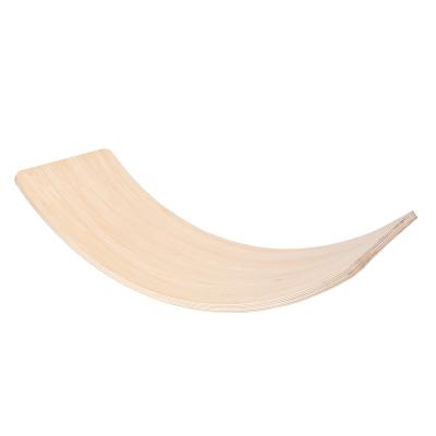 China New Arrival Hot Design Beech Wood Wooden Rocker Toy Kid Balance Curved Plate for Children for sale