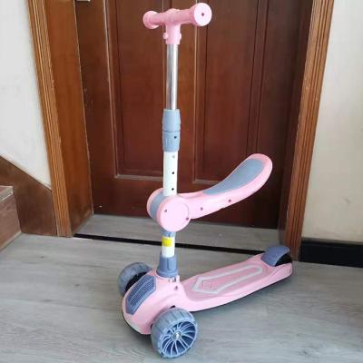 China Child Customized Cheap 3 Wheels Scooter Cool Folding Scooters For Kids Scooter With Seat for sale